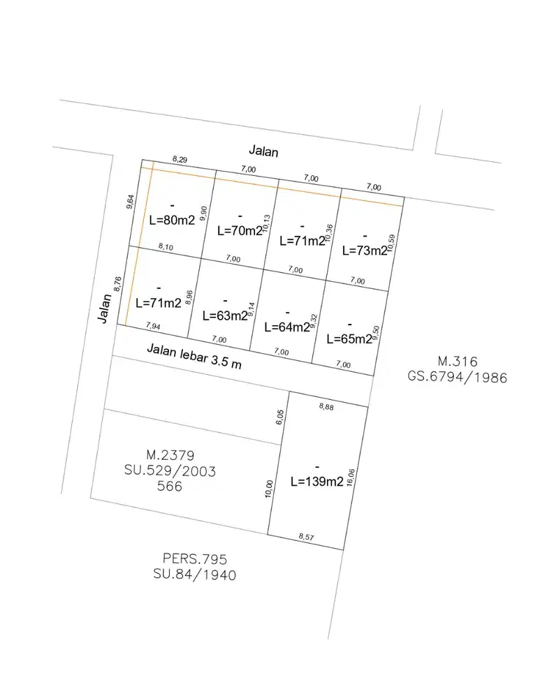 Dijual tanah kavling sudah pecah surat SHM di kota jogja dekat kraton