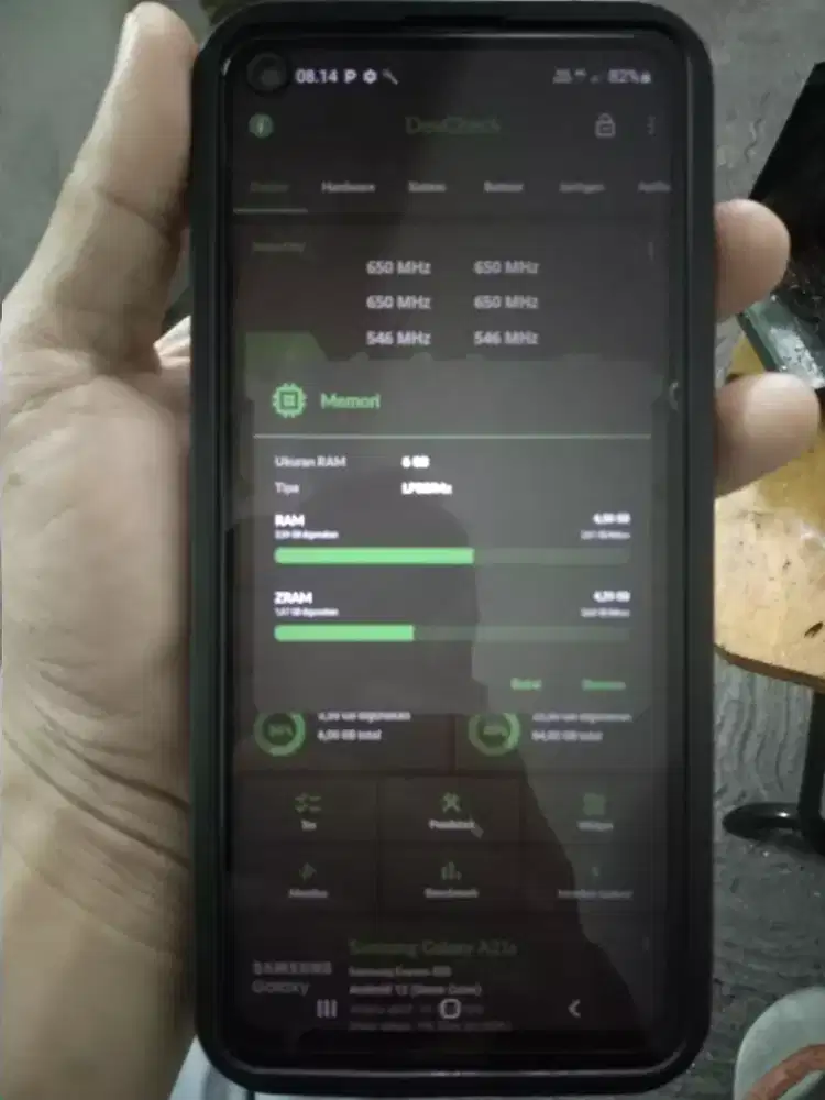 Samsung A21s ram 6+6gb
