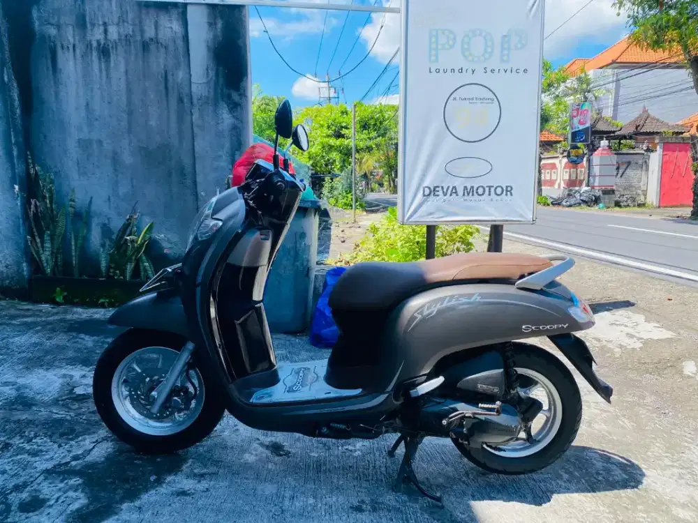 Scoopy 2019 fi brown DP 1 juta Deva motor