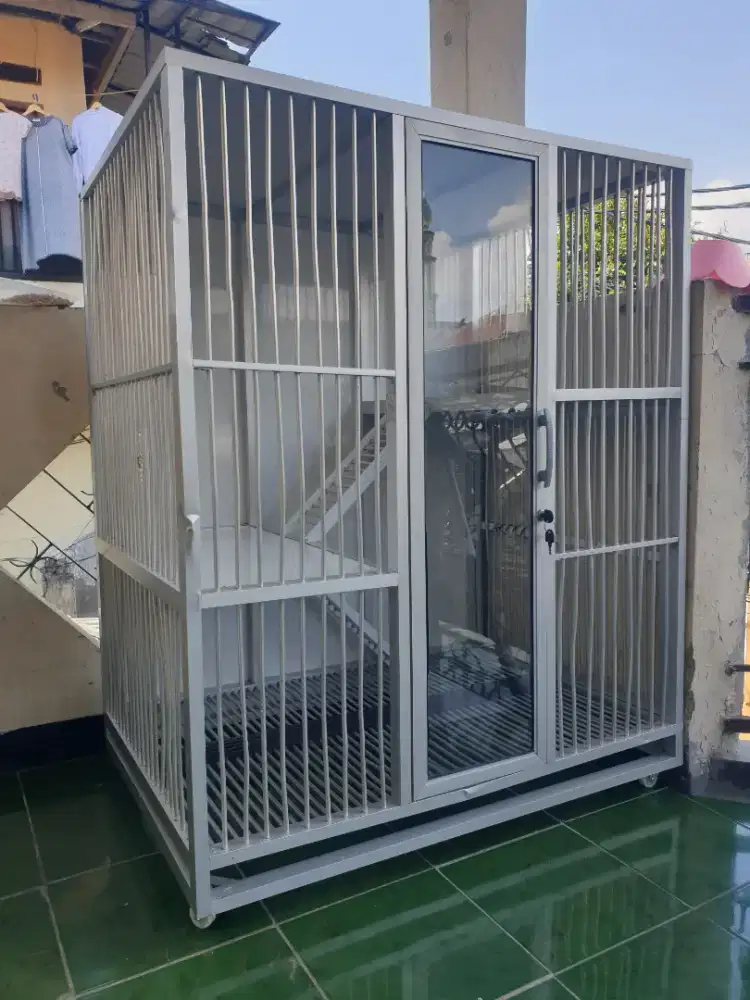 Kandang Kucing Full Alumunium