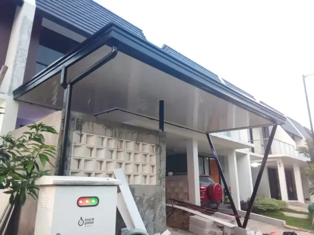 Kanopi baja ringan atap alderon dobel