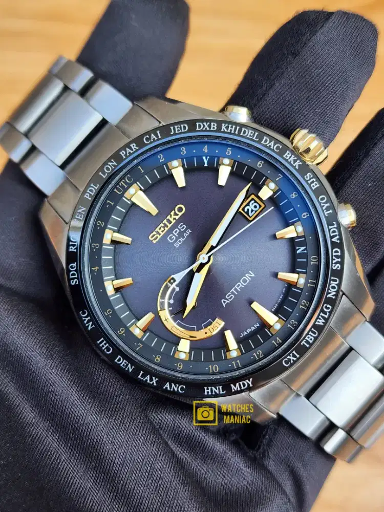 Jam Tangan Rare Luxury Original Seiko Astron GPS Solar Japan Made