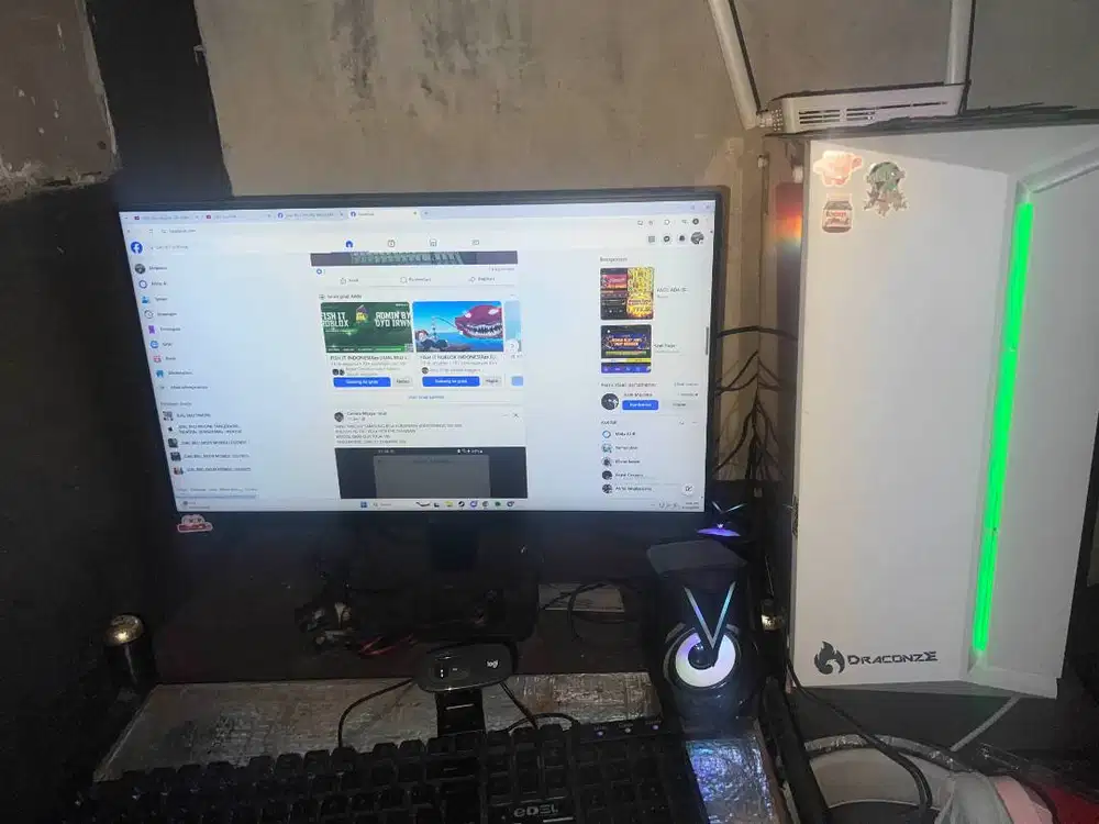 PC GAMING FULLSET SIAP PAKAI – RTX 3050 | 16GB | BONUS MONITOR 24” 100