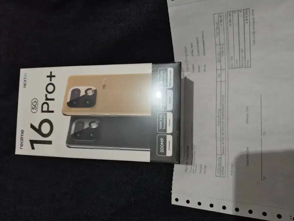 Handphone Realme 16 Pro Plus Gray New segel dan masih plastikan