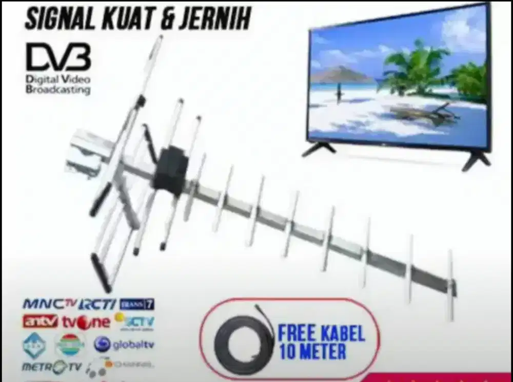 Pemasangan Sinyal Antena Uhf Siaran Digital 50 Channel