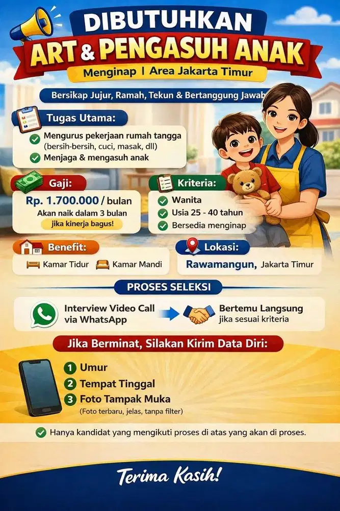 Dibutuhkan ART (segera!)