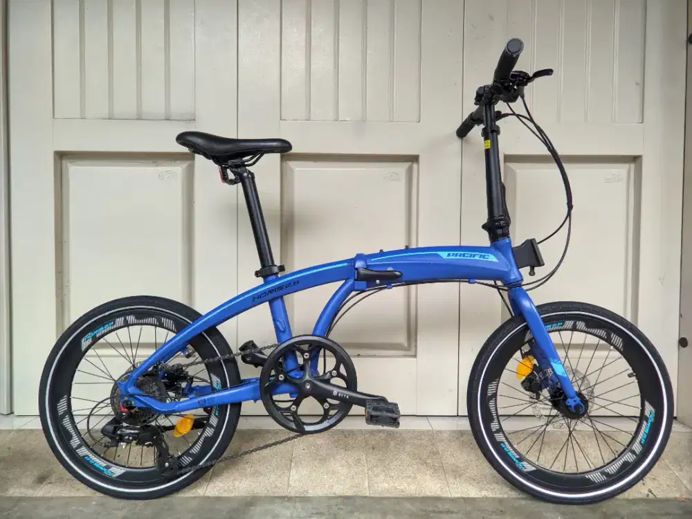 sepeda lipat pacific noris 2.8 rem hidrolik tektro & Shimano 8 speed