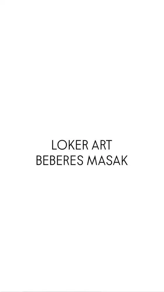 LOKER ART BEBERES MASAK