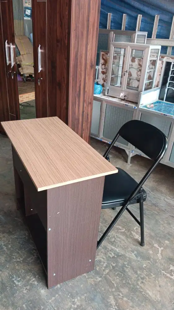 PROMO SET MEJA KOMPUTER ACTIV DAN KURSI LIPAT SALE TERMURAH TERLARIS