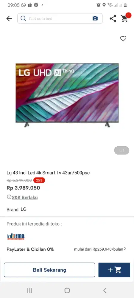 Lg smart tv 43inch