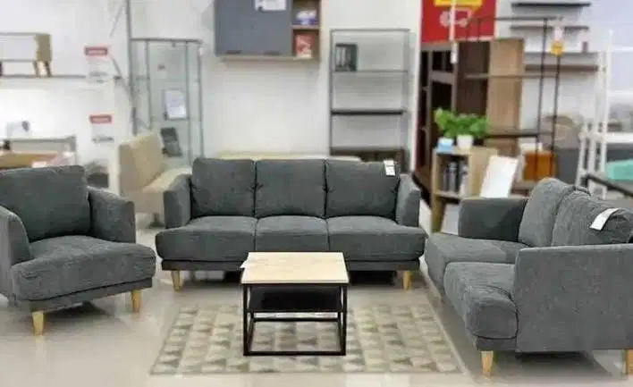 Jual baru set sofa tamu minimalis bahan bludru