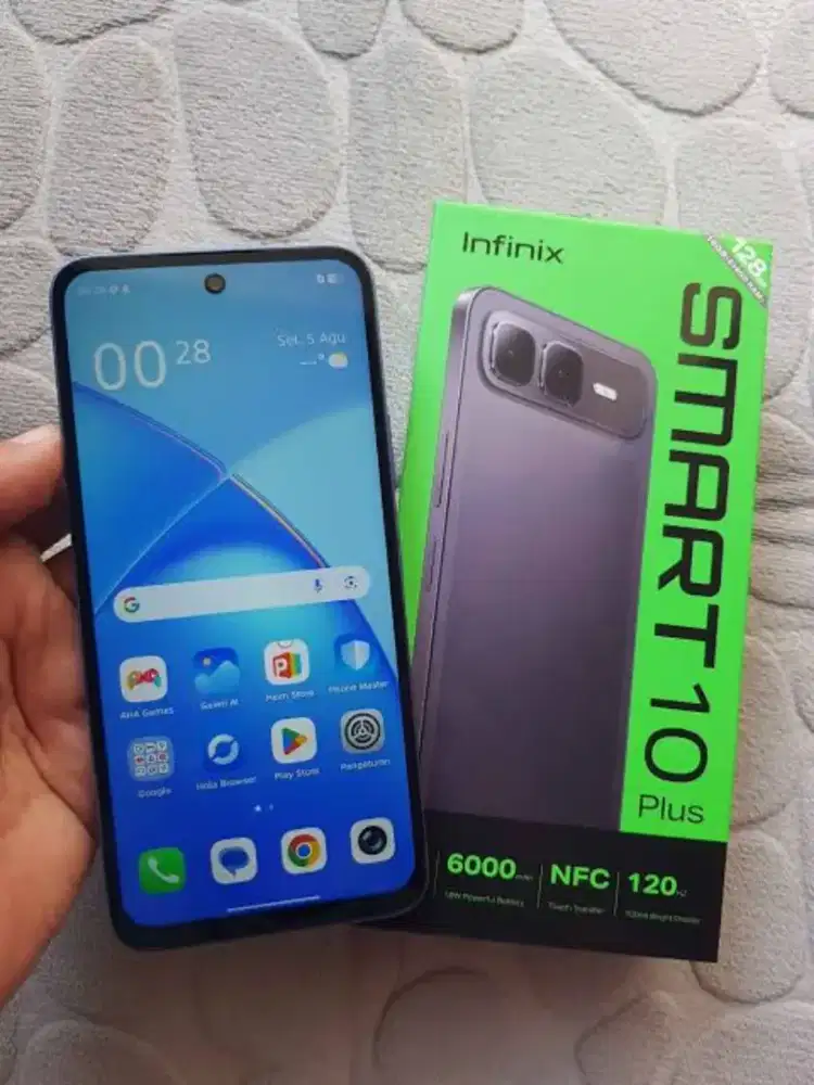 Infinix smart 10 plus 8/128 silver mulus