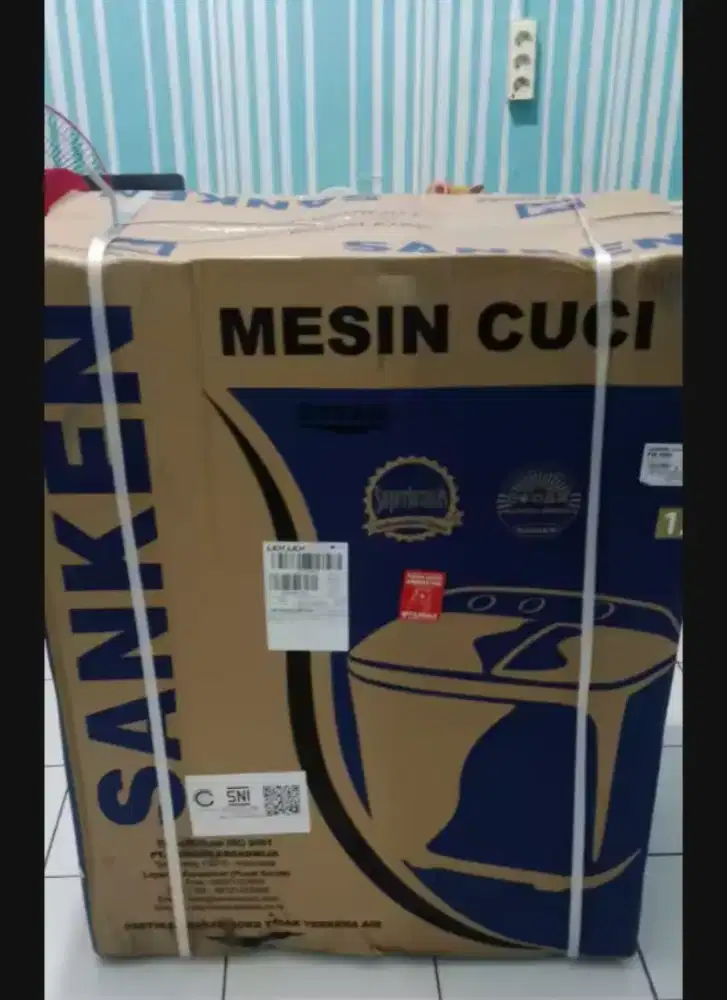 Sanken mesin cuci 2 tabung 8 KG