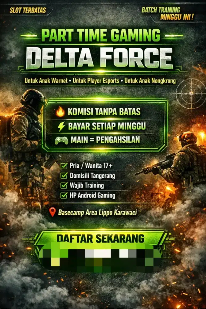 DIBUTUHKAN PEMAIN GAME YANG MAU INCOME TAMBAHAN (HARAP BACA DESKRIPSI)