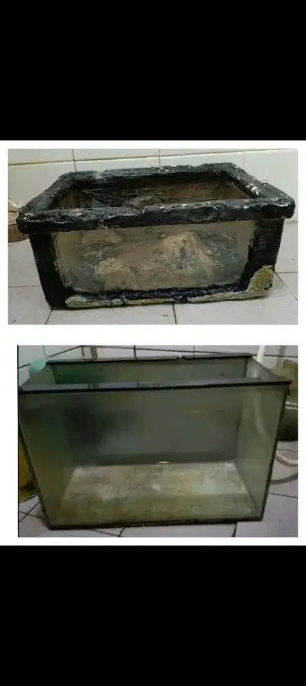 Dijual Borongan Aquarium, 2 aerator dan 1 lampu aquarium siap pakai
