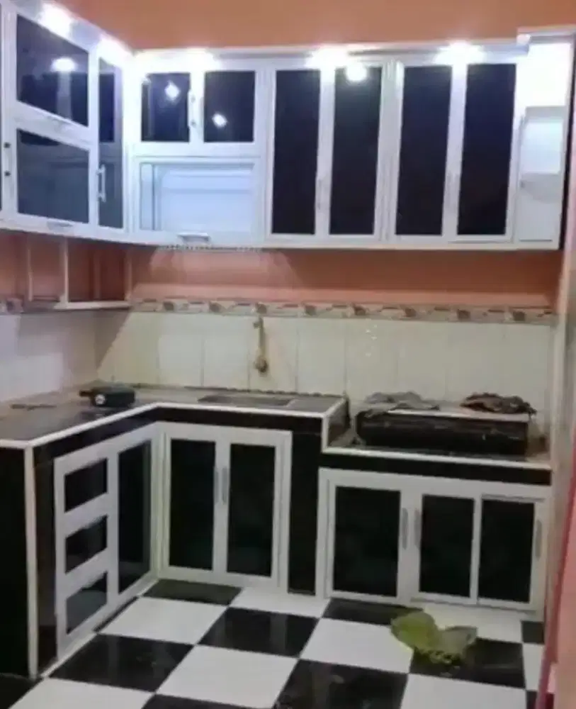 Kitchenset almunium acp ,tahan air,anti rayap / pm