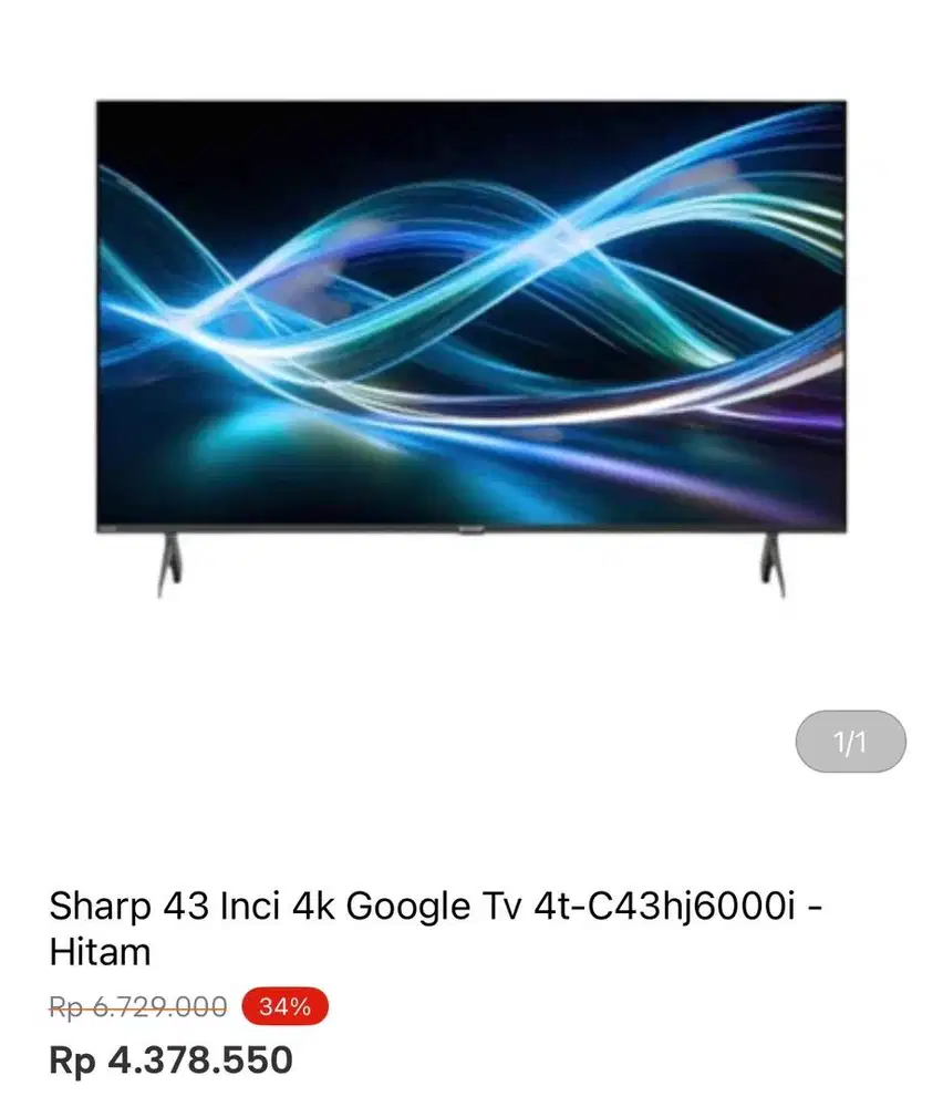 SHARP GOOGLE TV 43inci