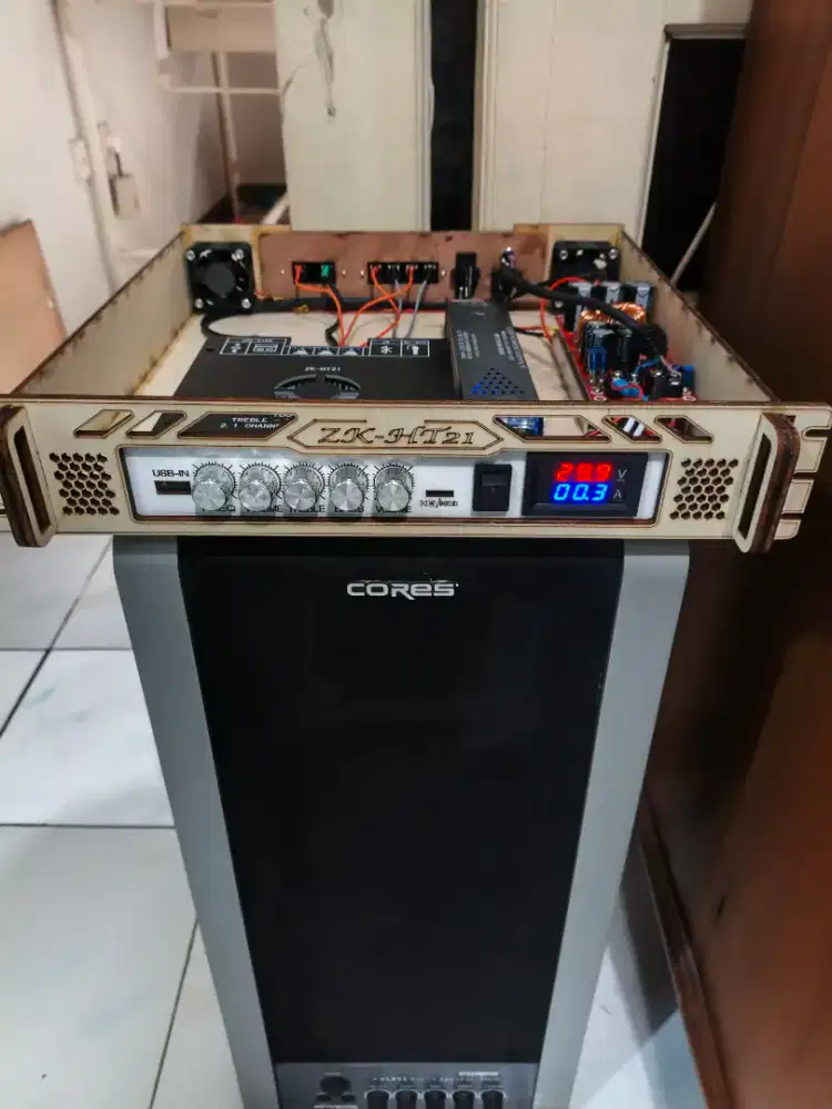 Amplifier Mini Class D, rakitan full power (menggelegar)