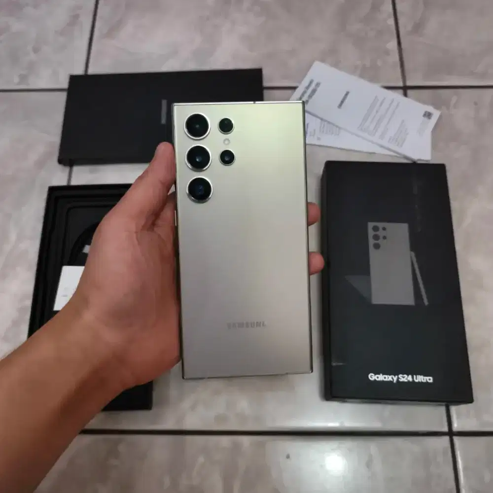 Samsung S24 Ultra Resmi Sein 12/256 Gb Mulus Terawat Full Original