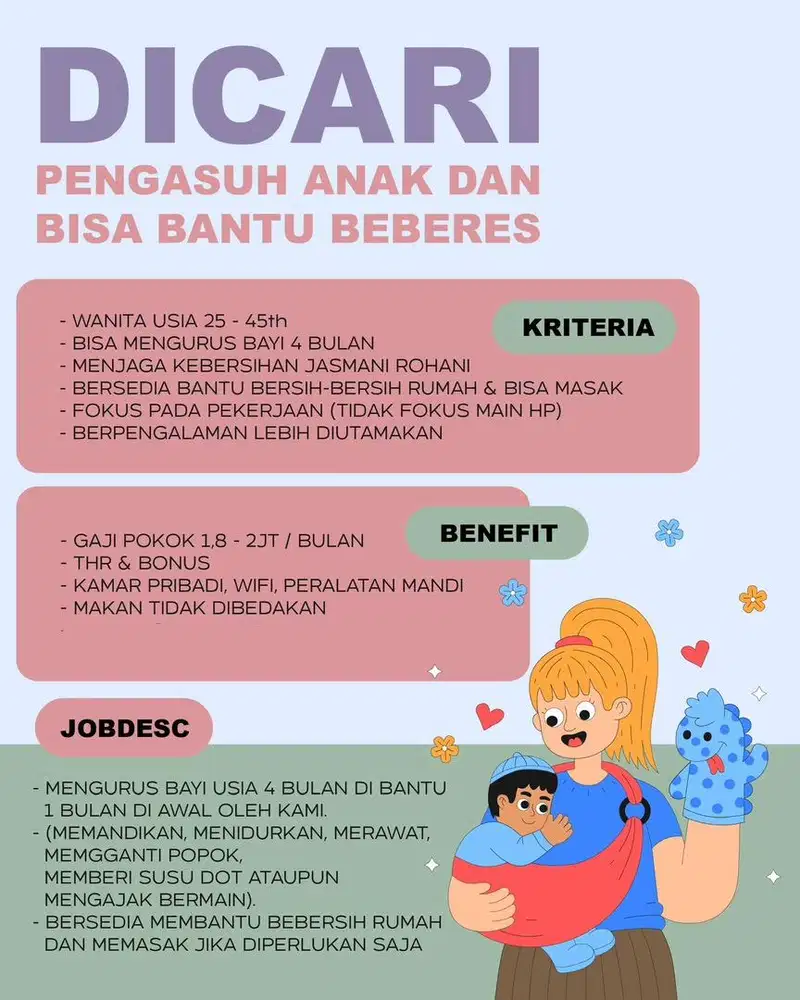 Saya Majikan Langsung Cari Babysitter