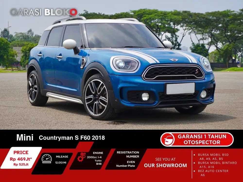 (Odo 12rb) Mini Cooper Countryman S F60 2018 / 2019
