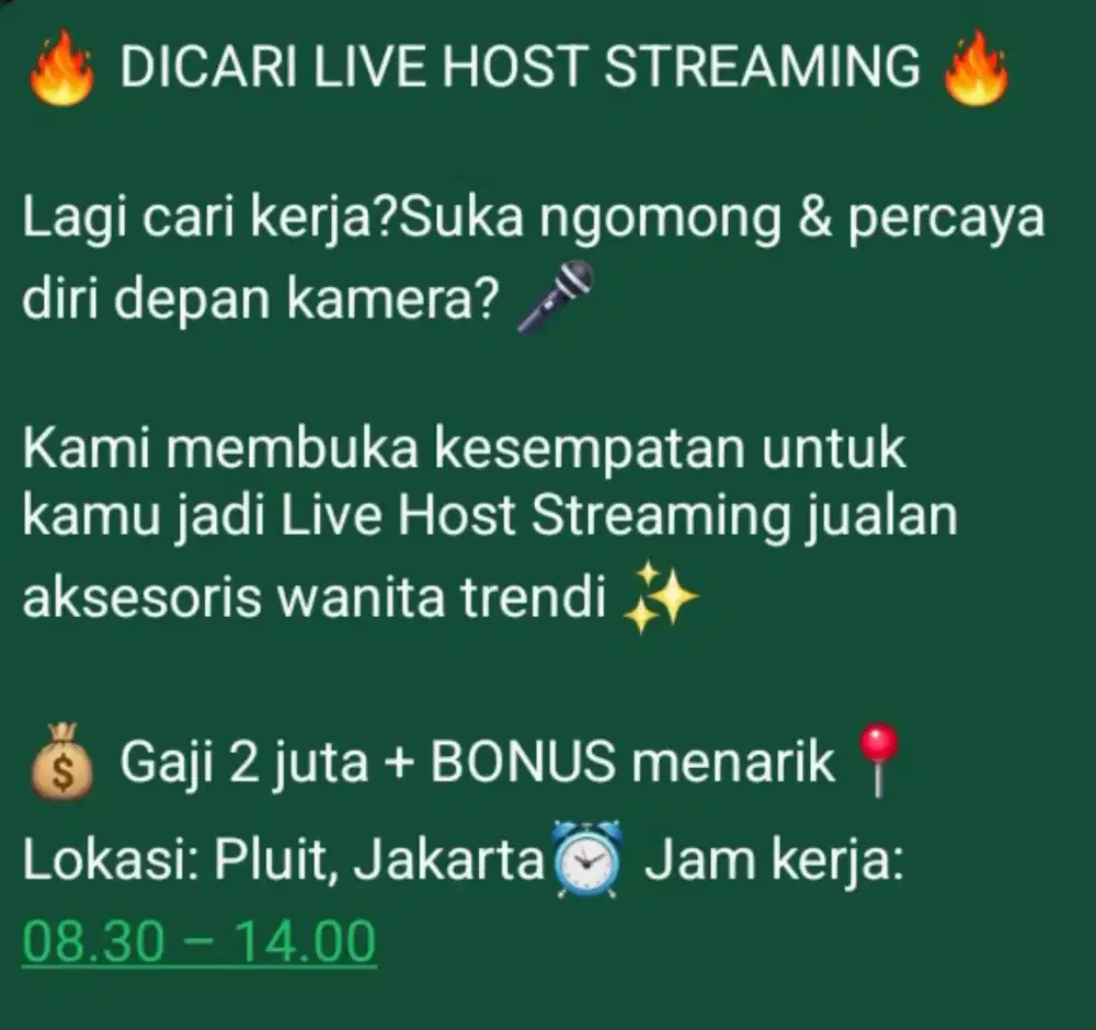 DICARI LIVE HOST STREAMING
