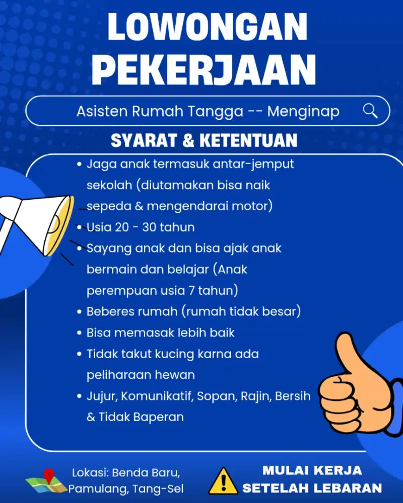 Asisten Rumah Tangga Serabutan