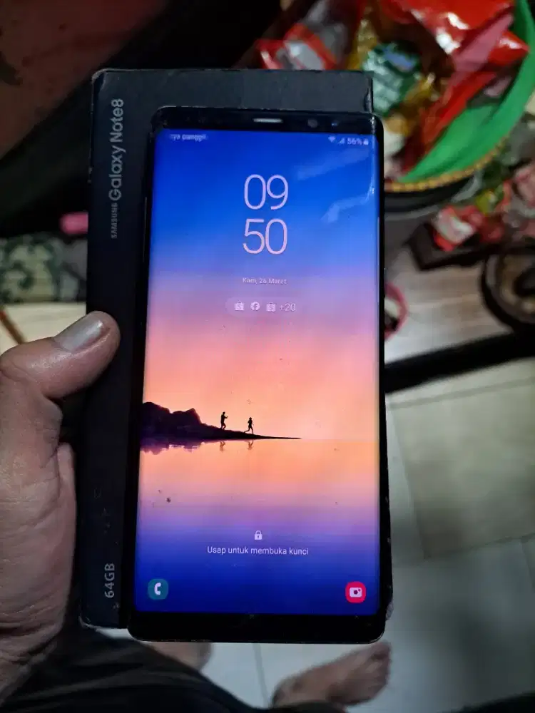 Samsung note 8 sein 6/64 ada minus