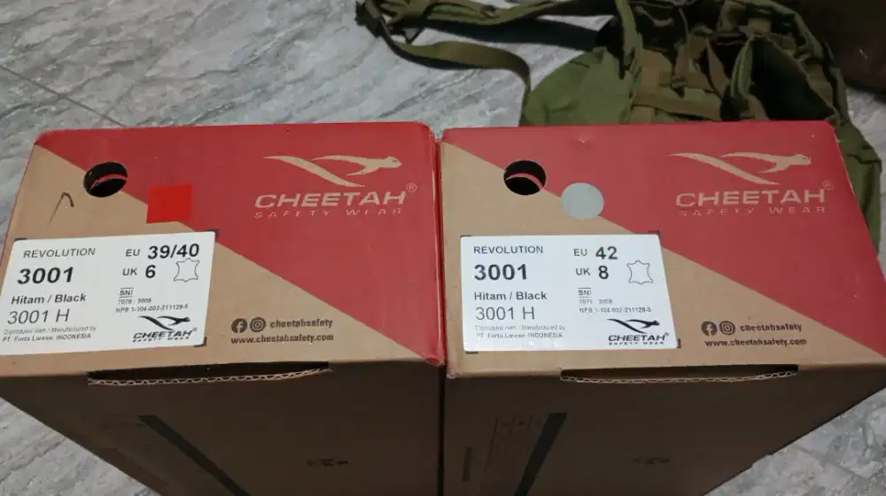Sepatu safety cheetah original