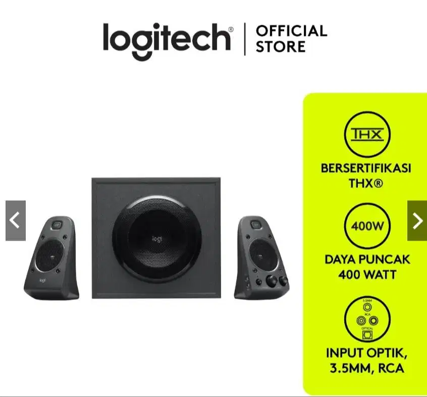 Z625 SPEAKER SYSTEM DENGAN SUBWOOFER DAN INPUT OPTIK