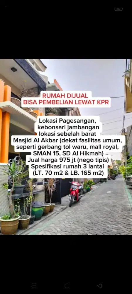 Rumah dijual murah bisa KPR