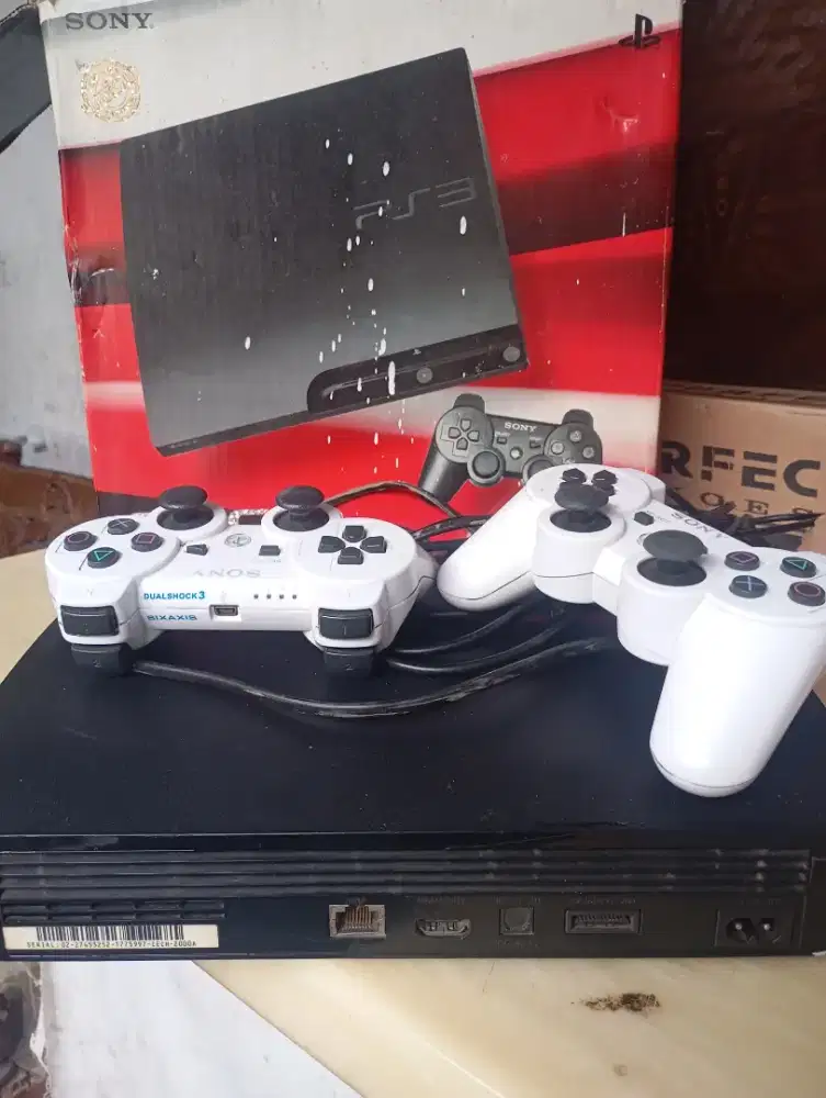 Ps 3 slim kondisi normal game banyak