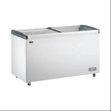 Sliding Flat Glass Freezer Frozen Food GEA