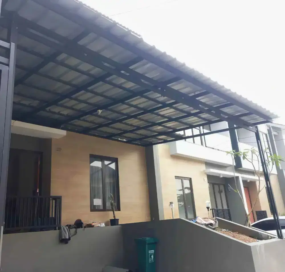 Kanopi baja ringan dan garasi
