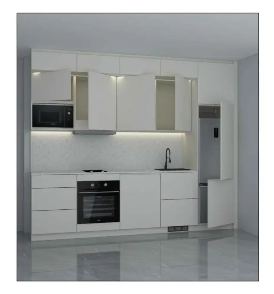 Kitchen set baru warna putih