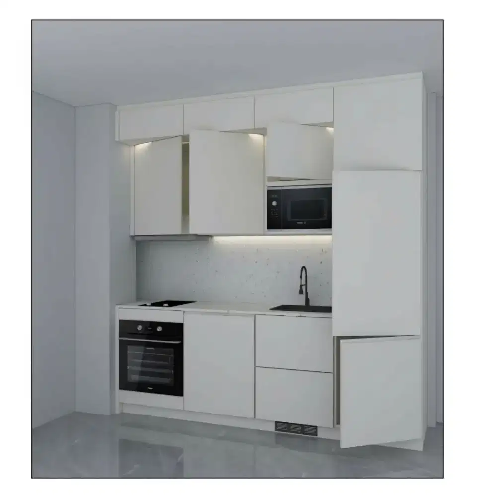 Kitchen set baru warna putih