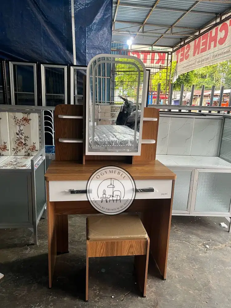 PROMO MEJA RIAS LAMPU LED KACA SLIDING SALE GRATIS ANTAR