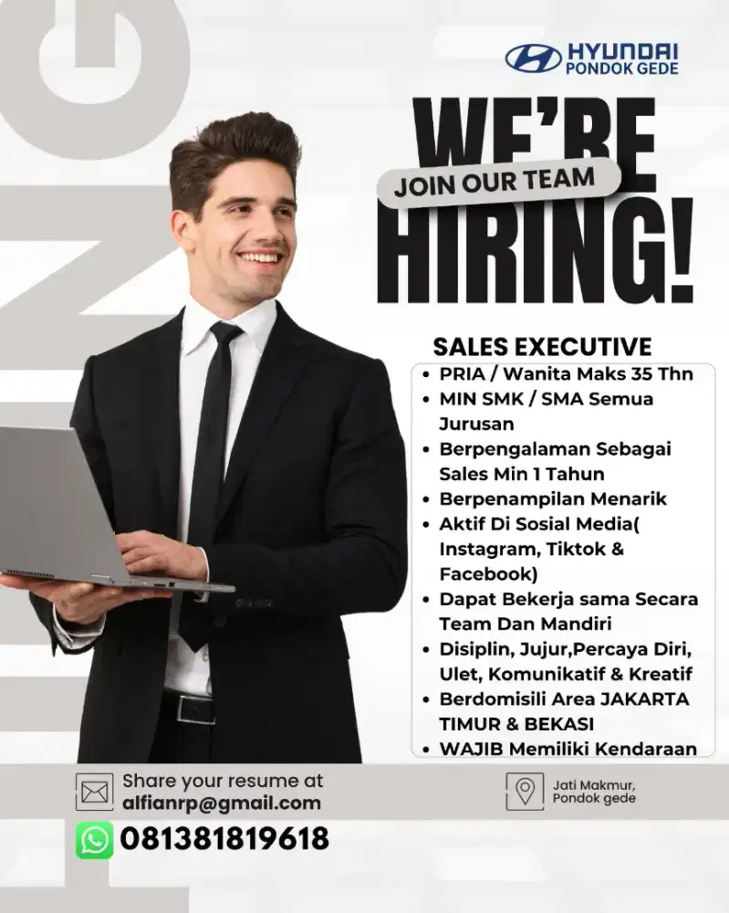 Dibutuhkan Sales Hyundai