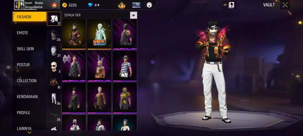 Di jual akun epep polosan face joker v2