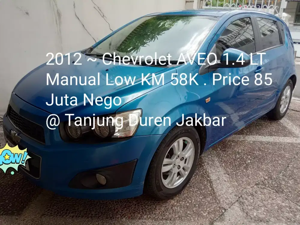 Chevrolet AVEO 1.4 LT Manual Bensin Low KM 58 K Plat B Tgr @ Jakbar