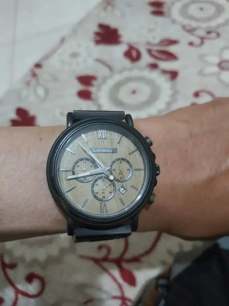 Jam Tangan Kayu GARVINOES Fungsi Normal