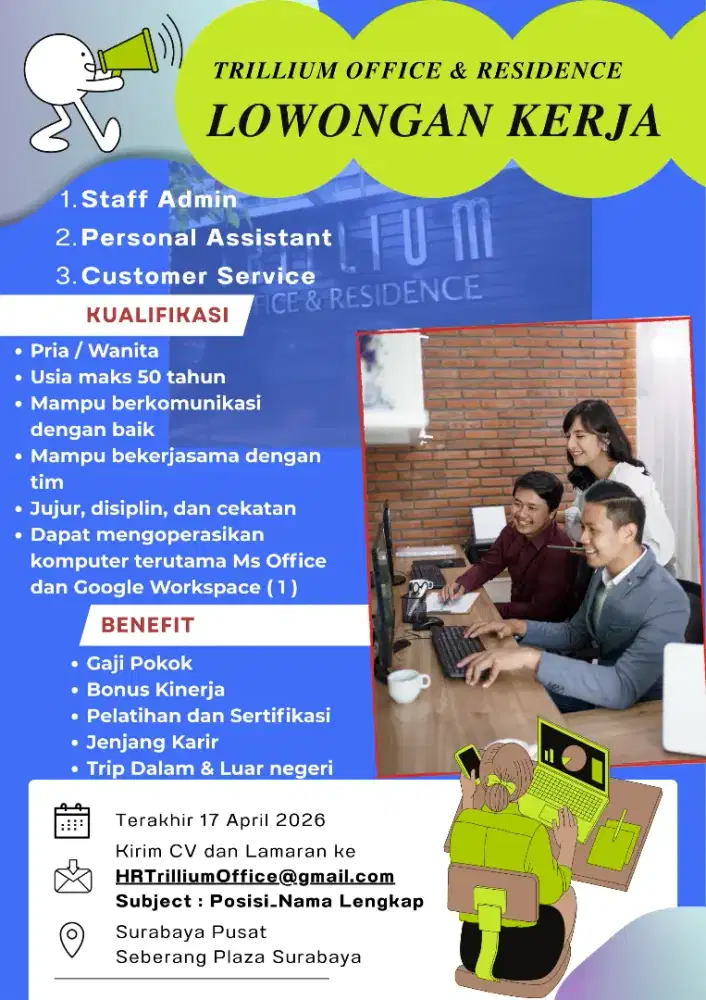 Staff Admin, Personal Assistant, dan Customer Service
