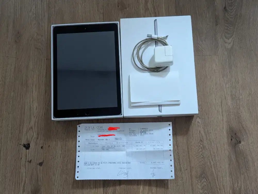 Ipad 5 Wifi 32GB fullset beli dari baru