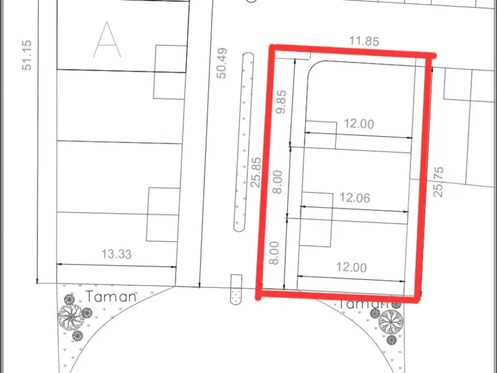 Kavling Terdepan Dibawah NJOP 2km Jalan Raya Bogor SHM Free Biaya Allin