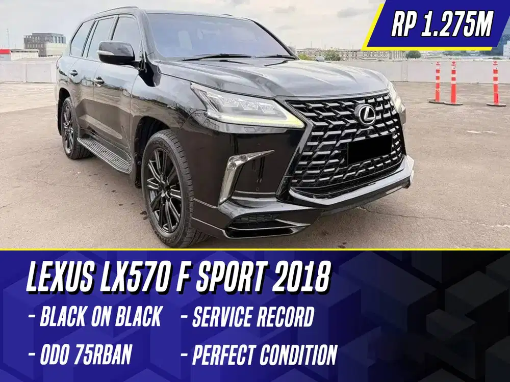 Lexus LX570 F Sport 2018 NIK 2017 Black Hitam LX 570 FSport