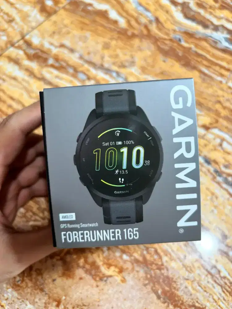 garmin forerunner 165 new hitam