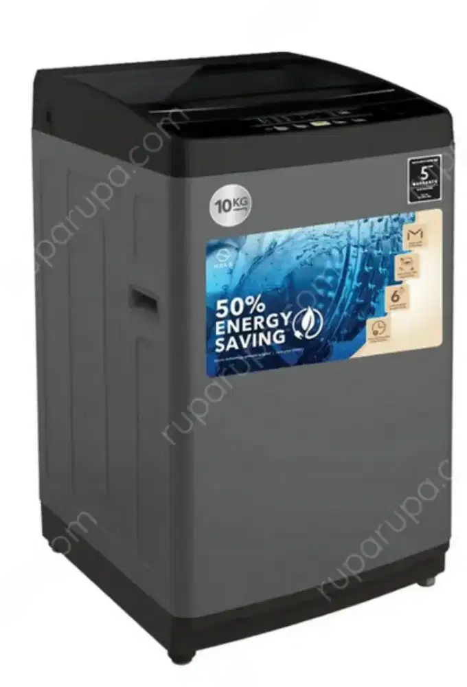 Kels 10 Kg Mesin Cuci Top Loading - Abu-abu