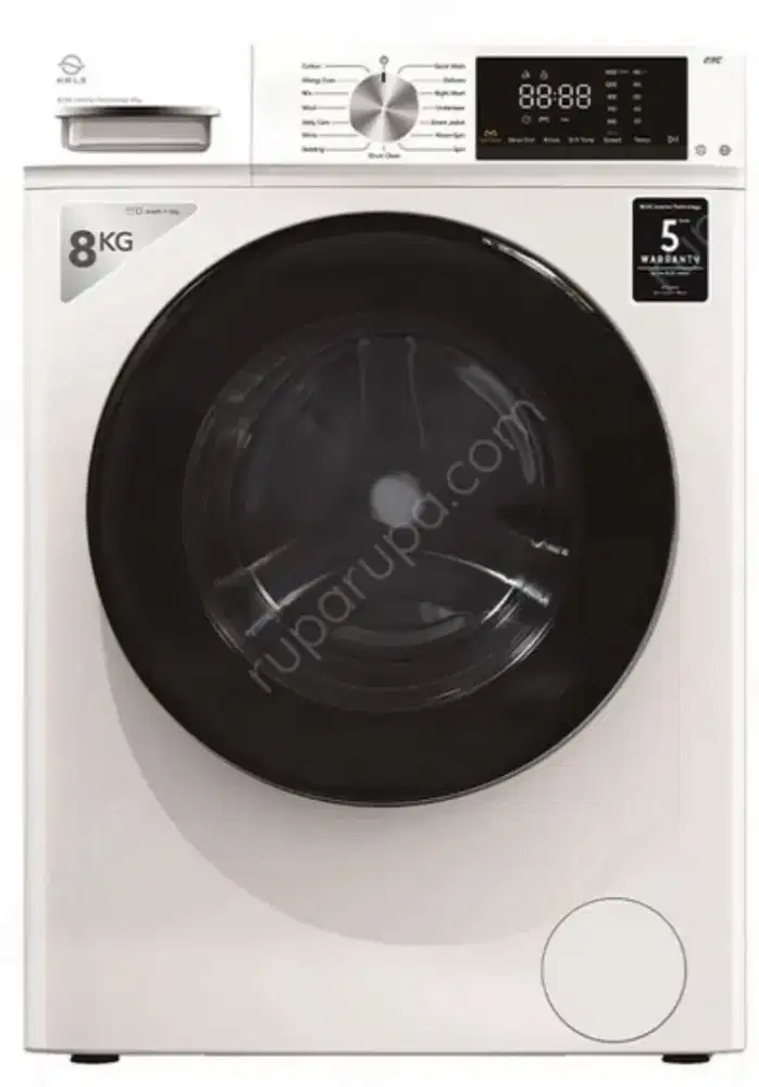 Kels 8 Kg Mesin Cuci Front Loading - Putih
