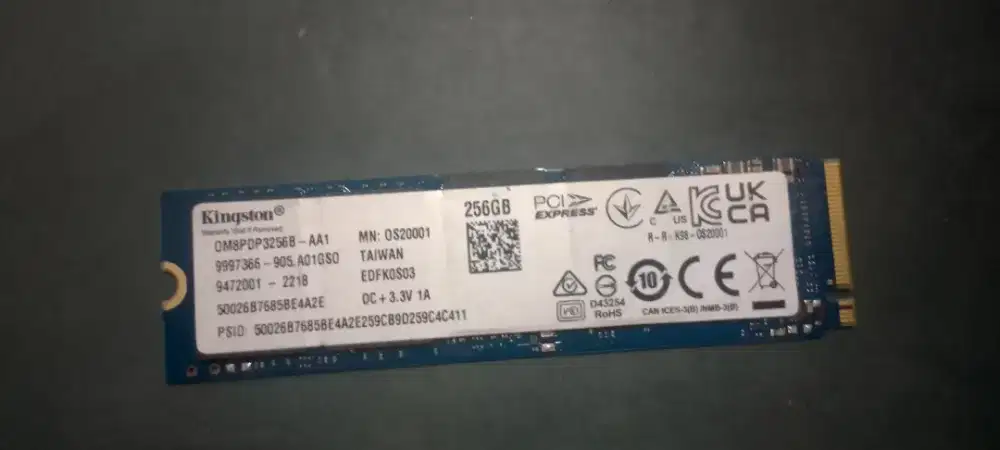 KINGSTON SSD NVME M.2  256GB GEN3.0