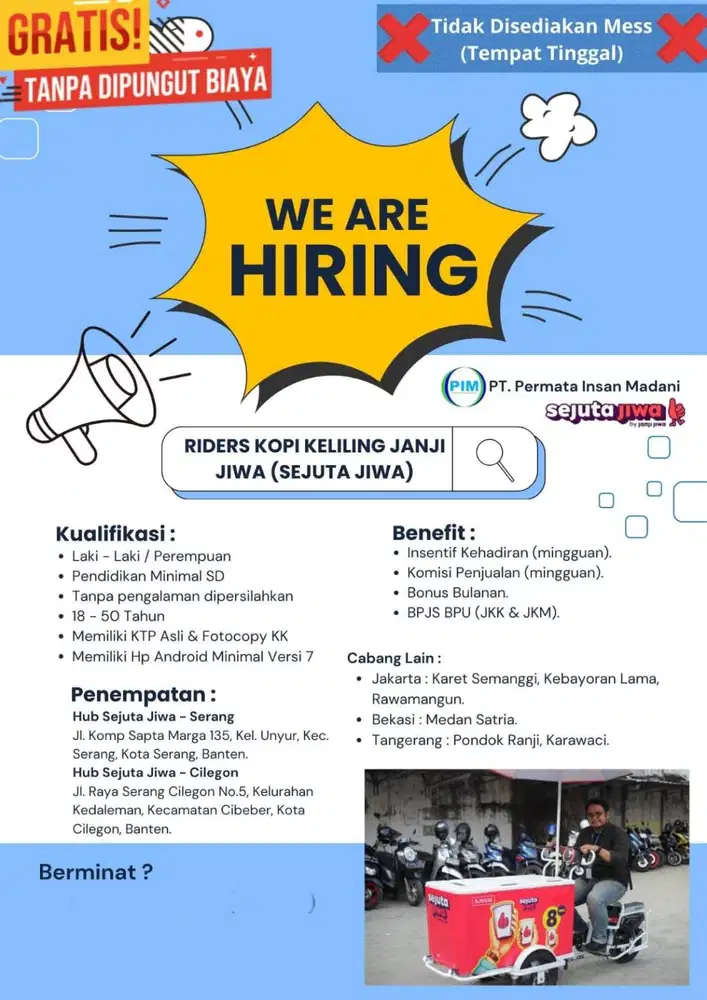 LOWONGAN KERJA MINGGUAN